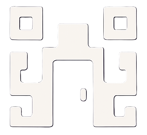 The Room Codes Logo. It's a door with a technological pattern coming off of it. Below it is the text, Room Codes.